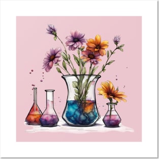 Chemist Valentines bouquet Posters and Art